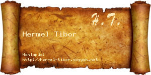 Hermel Tibor névjegykártya